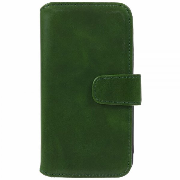 Nordic Covers iPhone 15 Plus Etui Essential Leather Juniper Green