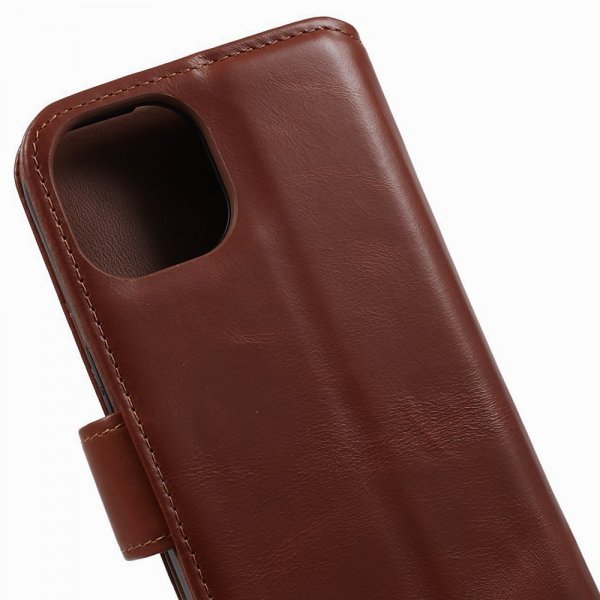 Nordic Covers iPhone 15 Plus Etui Essential Læder Maple Brown