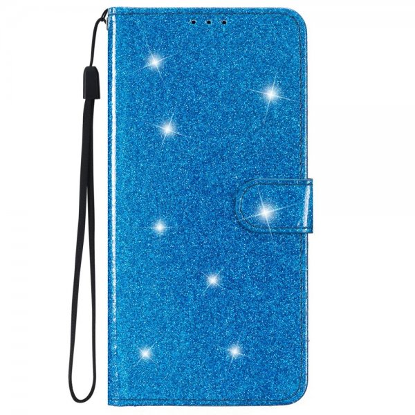 iPhone 15 Plus Cover Glitter Blå