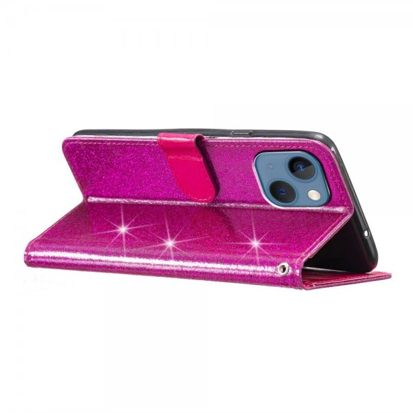 iPhone 15 Plus Cover Glitter Magenta