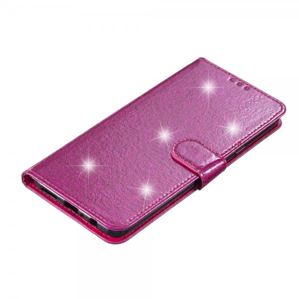 iPhone 15 Plus Cover Glitter Magenta