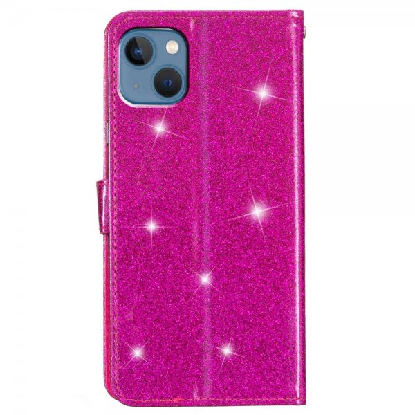 iPhone 15 Plus Cover Glitter Magenta