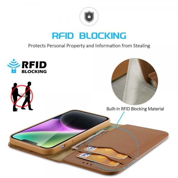 Dux Ducis iPhone 15 Plus Etui Hivo Series Brun