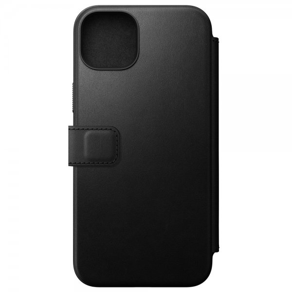 Nomad iPhone 15 Plus Etui Modern Leather Folio Sort