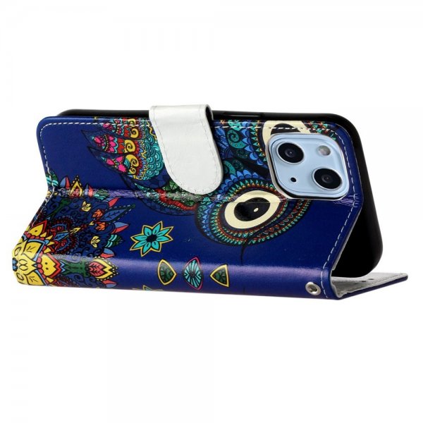 iPhone 15 Plus Cover Motiv Ugle Mandala