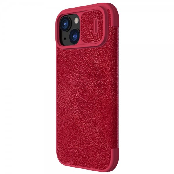 Nillkin iPhone 15 Plus Etui Qin Pro Series Rød