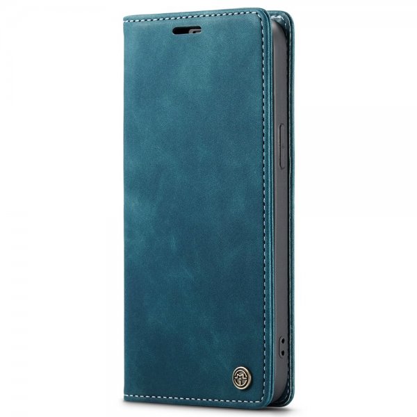 CaseMe iPhone 15 Plus Etui Retro Flip Petrol