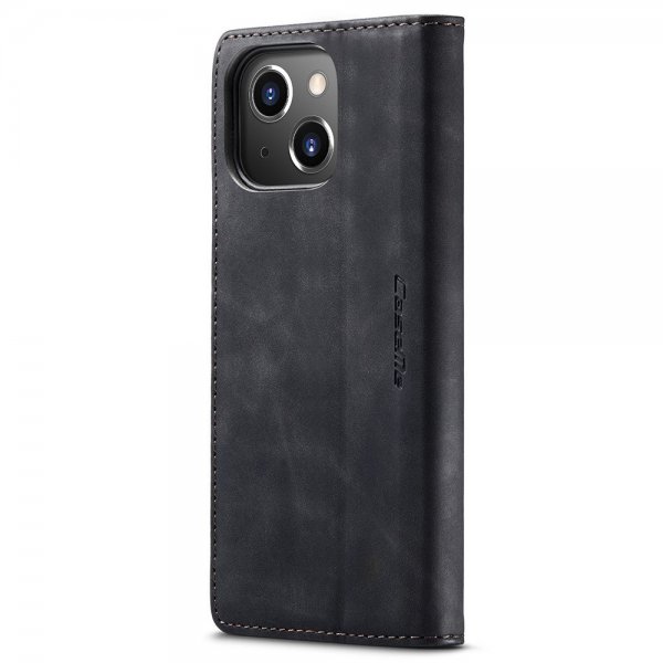 CaseMe iPhone 15 Plus Etui Retro Flip Sort