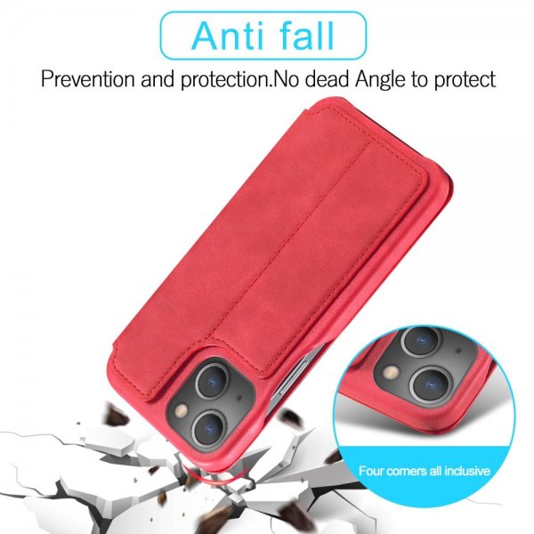 Lc.Imeeke iPhone 15 Plus Cover Retro Rød