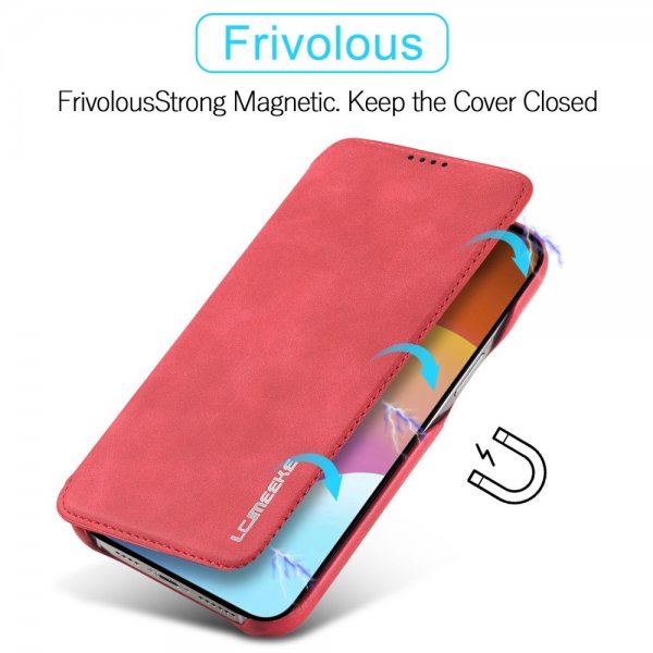 Lc.Imeeke iPhone 15 Plus Cover Retro Rød