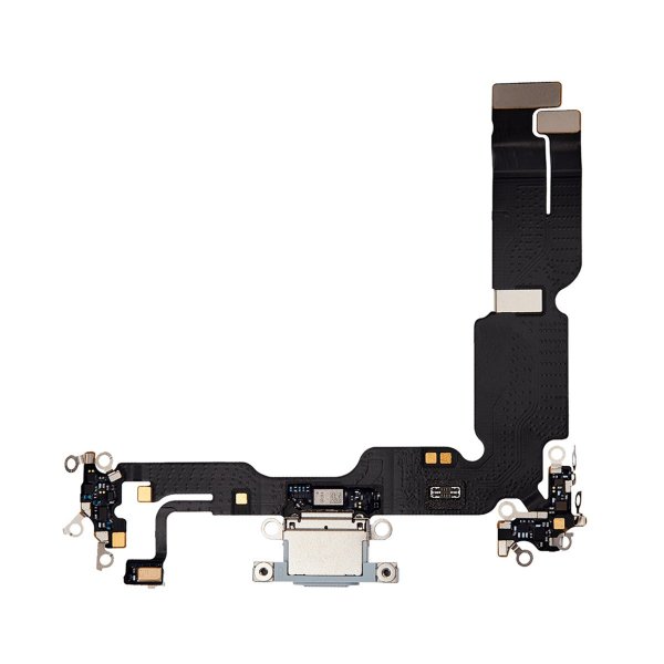 iPhone 15 Plus Opladerport med Flexkabel - Blå