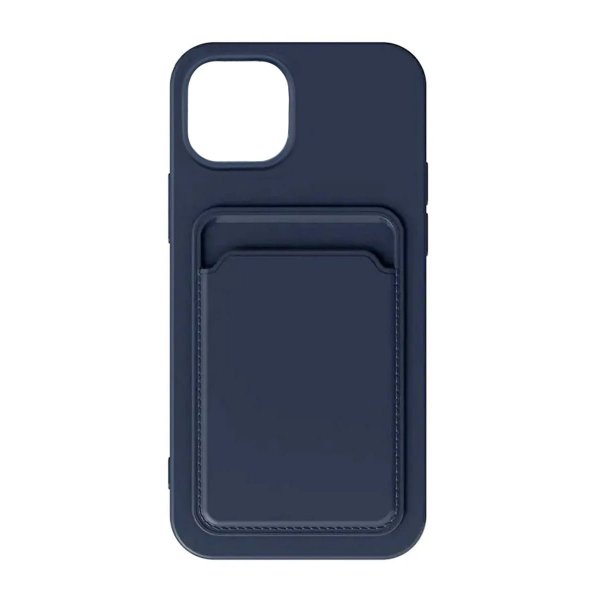 iPhone 15 Plus Cover Pung Blå