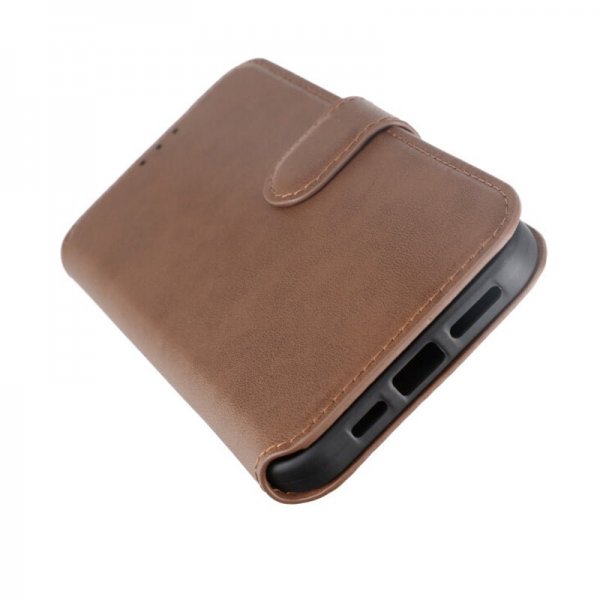 Rvelon iPhone 15 Plus Etui Ægte Læder Brun