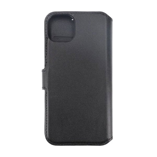 Rvelon iPhone 15 Plus Etui Ægte Læder Sort