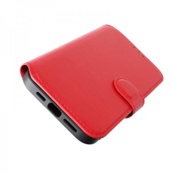 Rvelon iPhone 15 Plus Cover 4 Kortlommer MagSafe Rød
