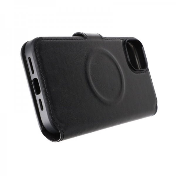 Rvelon iPhone 15 Plus Etui 4 Kortlommer MagSafe Sort