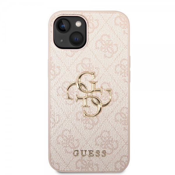 Guess iPhone 15 Plus Cover 4G Logo Rosa