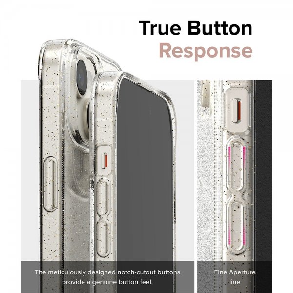 Ringke iPhone 15 Plus Cover Air Glitter Clear