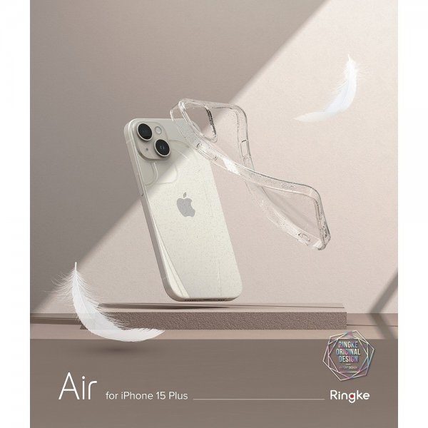 Ringke iPhone 15 Plus Cover Air Glitter Clear