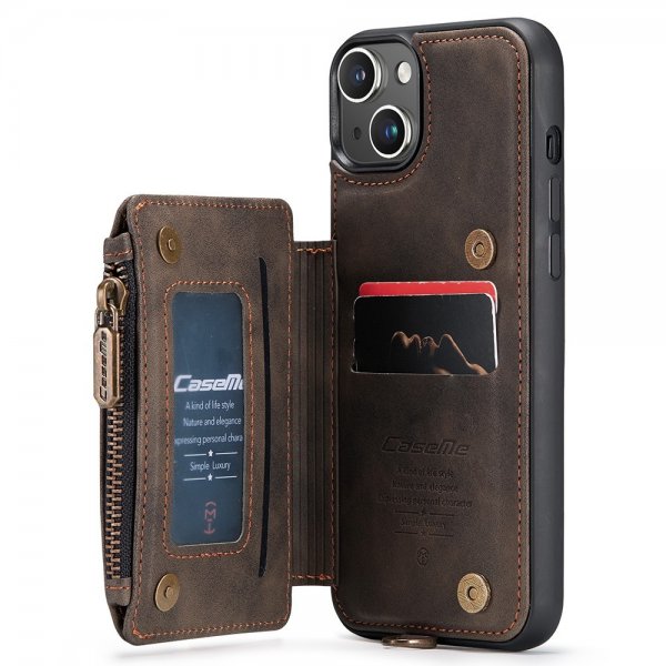 CaseMe iPhone 15 Plus Cover C20 Series Kaffe