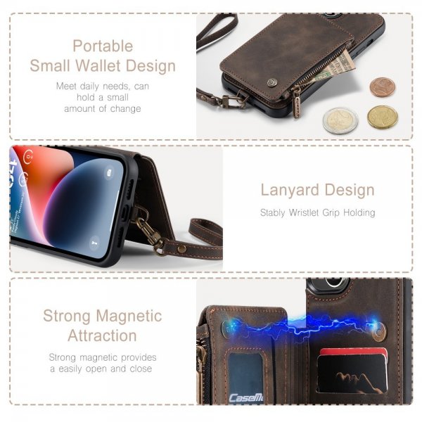CaseMe iPhone 15 Plus Cover C20 Series Kaffe