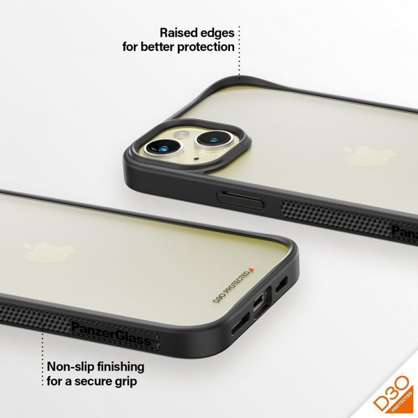 PanzerGlass iPhone 15 Plus Cover ClearCase D3O Sort