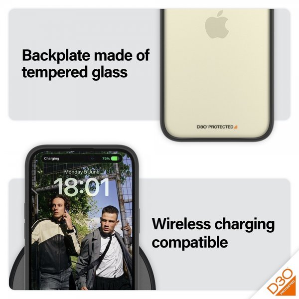 PanzerGlass iPhone 15 Plus Cover ClearCase D3O Sort