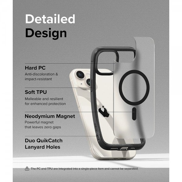 Ringke iPhone 15 Plus Cover Fusion Bold Magnetic Mat Sort