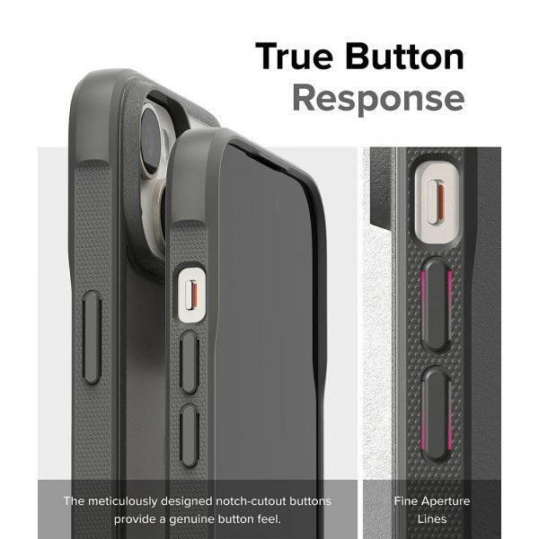 Ringke iPhone 15 Plus Cover Fusion Bold Matgrå