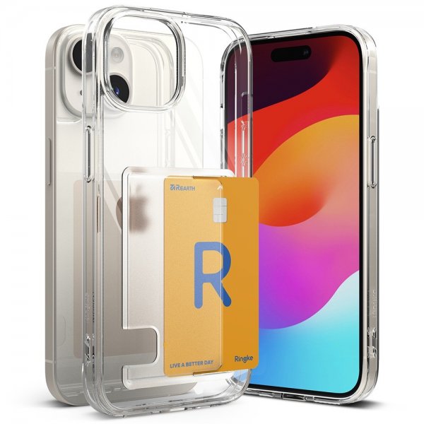 Ringke iPhone 15 Plus Cover Fusion Card Clear