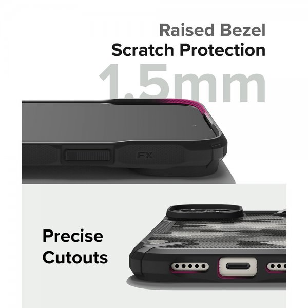 Ringke iPhone 15 Plus Cover Fusion X Design Camo Black