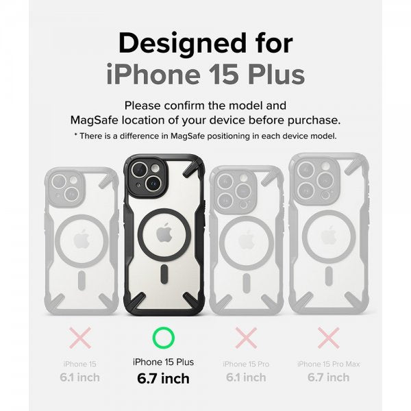 Ringke iPhone 15 Plus Cover Fusion X Magnetic Mat Sort