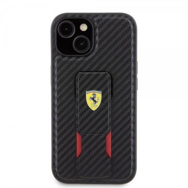 Ferrari iPhone 15 Plus Cover Grebsstativ Funktion Sort