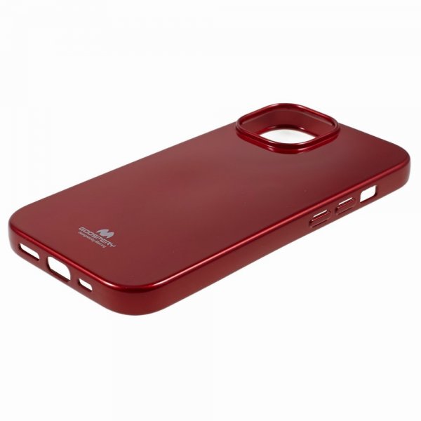 Mercury iPhone 15 Plus Cover Jelly Glitter Rød