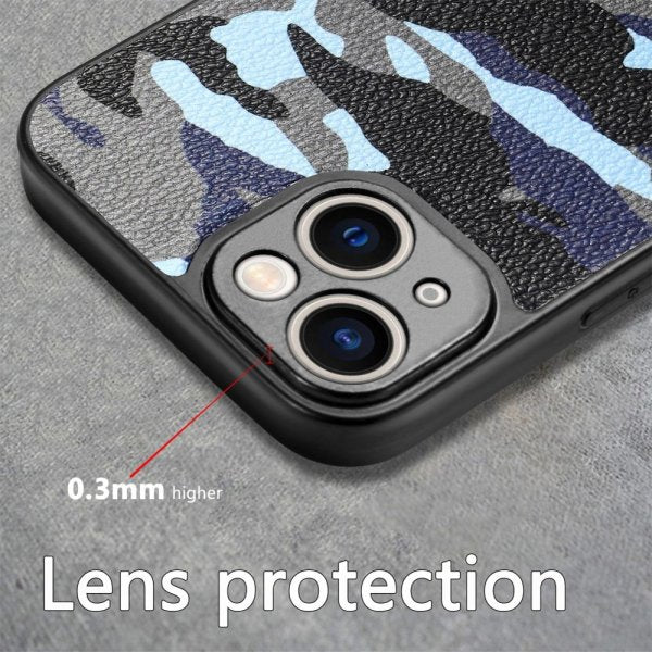 iPhone 15 Plus Cover Camouflage Brun