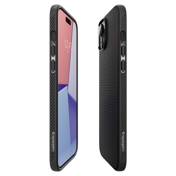Spigen iPhone 15 Plus Cover Liquid Air Mat Sort