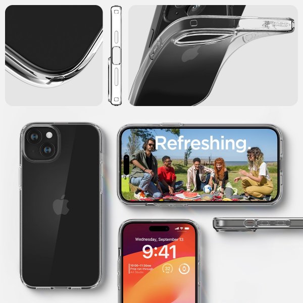 Spigen iPhone 15 Plus Cover Liquid Crystal Crystal Clear