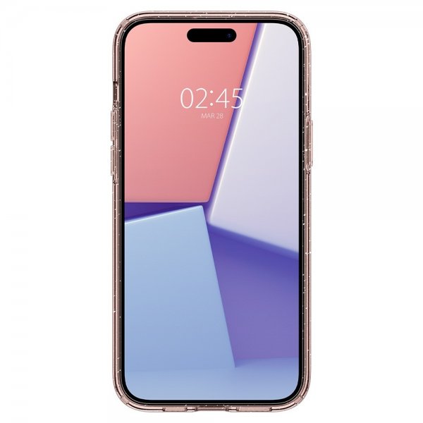 Spigen iPhone 15 Plus Cover Liquid Crystal Glitter Rose Quartz