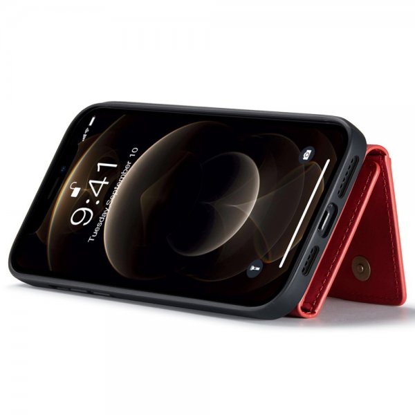 Dg.Ming iPhone 15 Plus Cover M2 Series Aftagelig Kortholder Rød