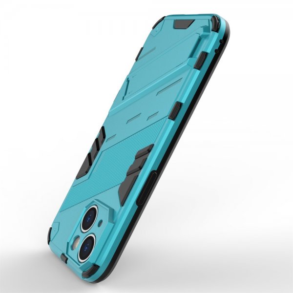 iPhone 15 Plus Cover med Stander Lyseblå