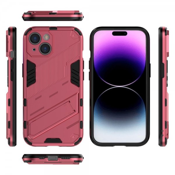 iPhone 15 Plus Cover med Stander Magenta