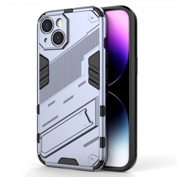 iPhone 15 Plus Cover med Stativ Mørkeblå
