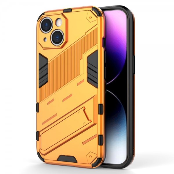 iPhone 15 Plus Cover med Stativ Orange