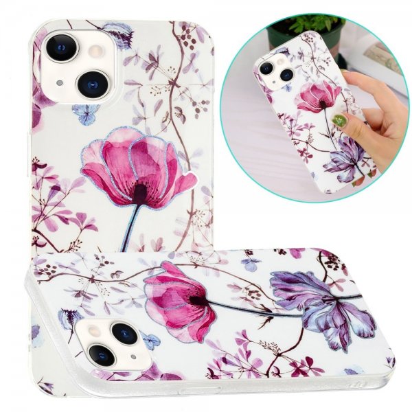 iPhone 15 Plus Cover Motiv Lotus
