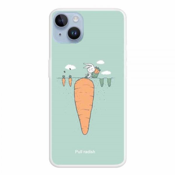 iPhone 15 Plus Cover Motiv Pull radish