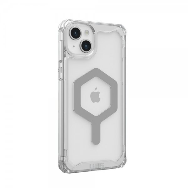 Urban Armor Gear (UAG) iPhone 15 Plus Cover Plyo MagSafe Ice Silver