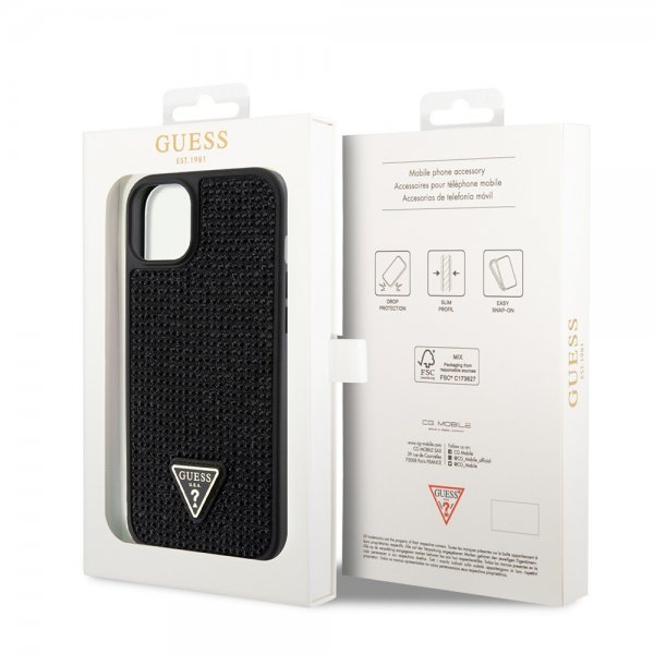 Guess iPhone 15 Plus Cover Rhinestone Sort