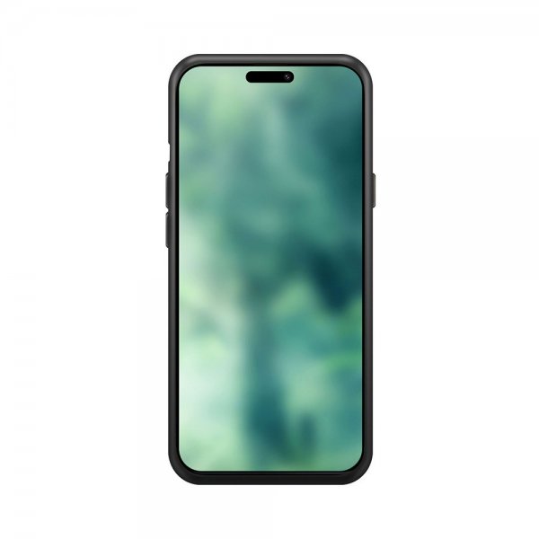 Xqisit iPhone 15 Plus Skal Silikonecover Sort