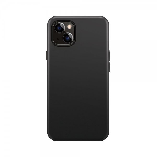 Xqisit iPhone 15 Plus Skal Silikonecover Sort