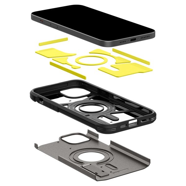 Spigen iPhone 15 Plus Cover Tough Armor MagFit Gunmetal